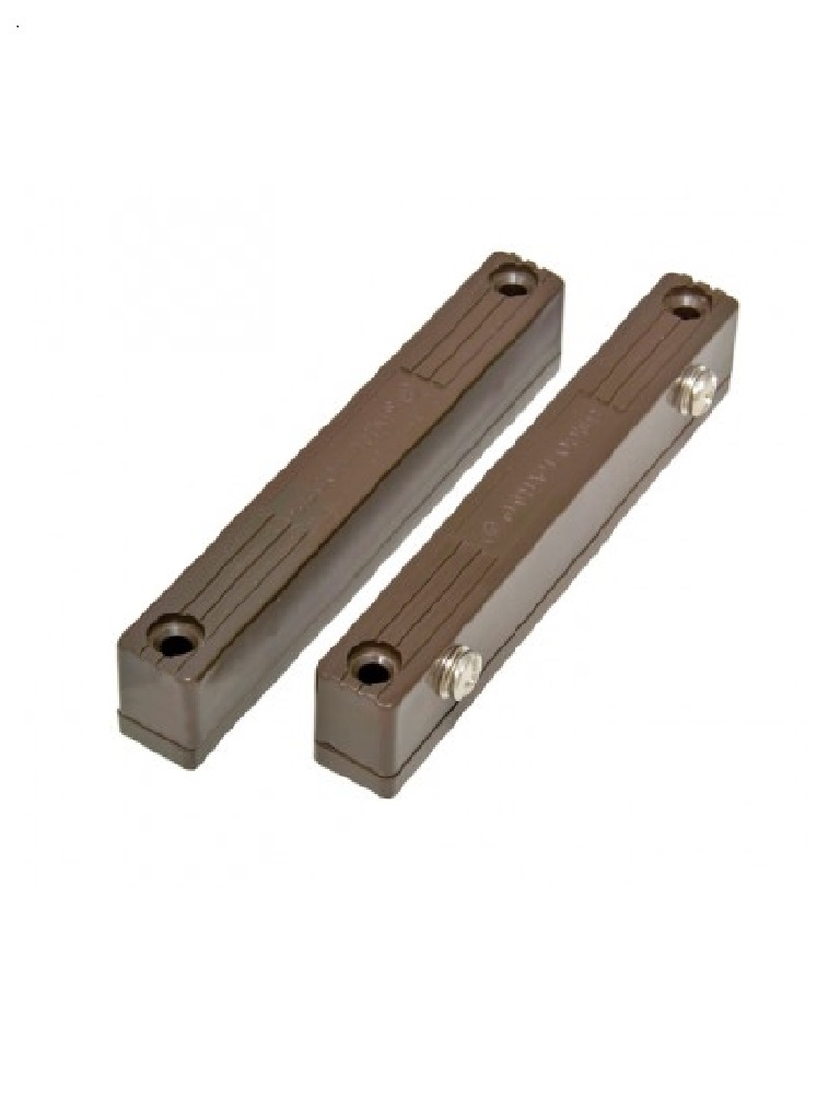 Bosch--Seco-Larm SM216QBR - Contacto Magnetico Uso Rudo CAFE con terminales de tornillo Gap 2 3/4 (70mm)  Compatible paneles DSC / RISCO / BOSCH-