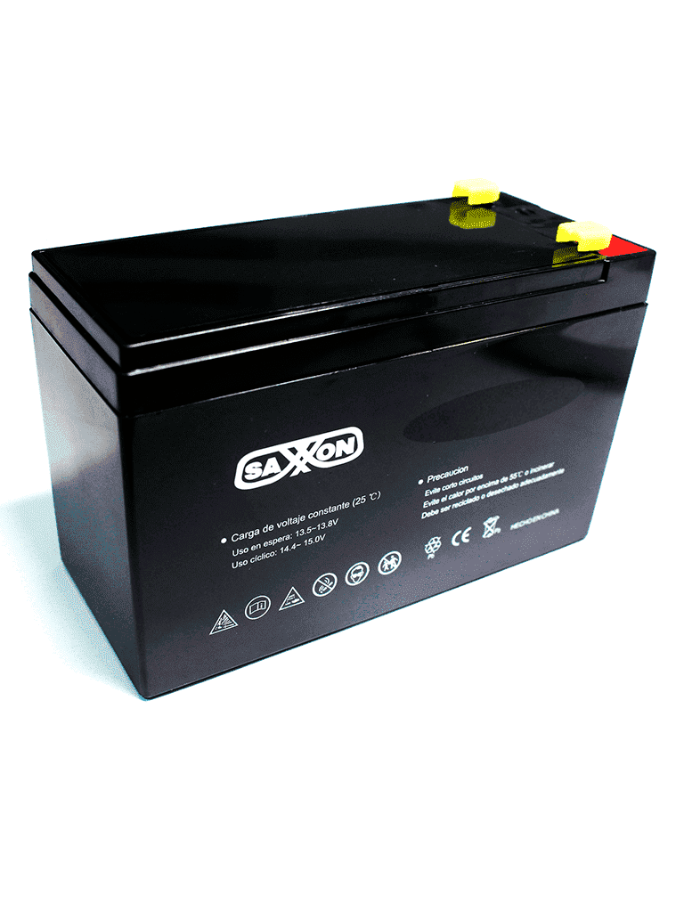 SAXXON--SAXXON CBAT12AH - Bateria de respaldo de 12 volts libre de mantenimiento y facil instalacion / 12 AH/ compatible con CCTV/ Acceso/ Bosch-