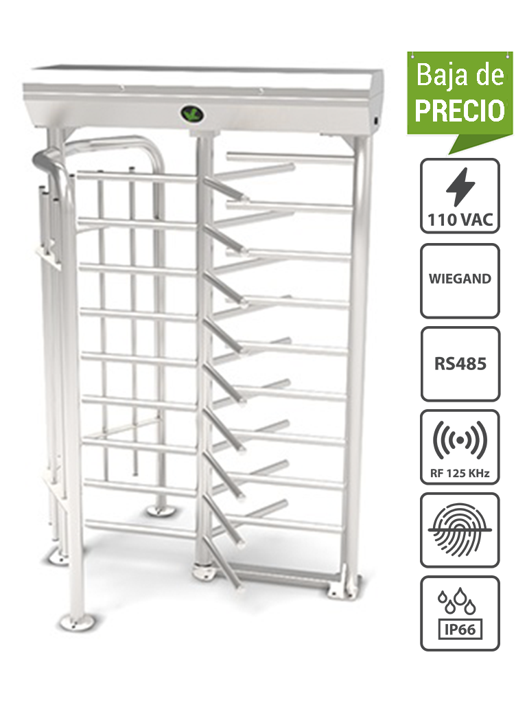 ZKTECO--ZKTECO C3200B - Control de Acceso Profesional / 2 Puertas / 4 Lectoras / PULL / Gabinete y Fuente / Sin Biometria-