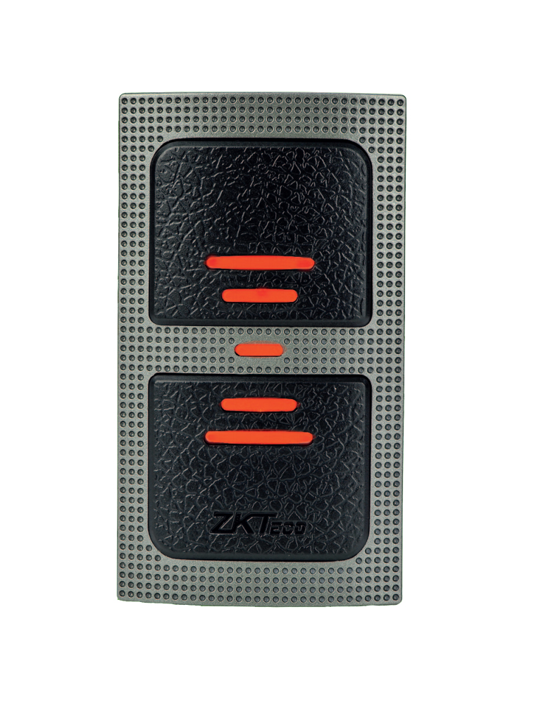 ZKTECO--ZKTECO KR500 - Lector Esclavo de Tarjetas  ID 125 Khz/  IP65/  Wiegand 26/ LED Indicador de Estado-