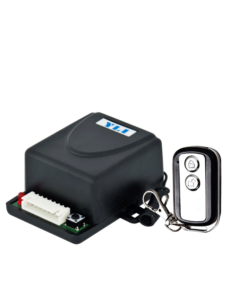 YLI ELECTRONIC--YLI WBK400112 - Modulo con relay normalmente abierto y cerrado con control remoto para apertura de puerta soporta hasta 30 controles / Alimentación a 12VDC-
