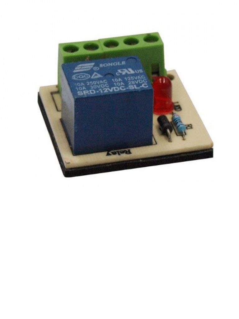 YLI ELECTRONIC--YLI PCB502 - Modulo de relevador externo / Para control de acceso / Conexiones NO /  NC /  COM a 12 VDC/-