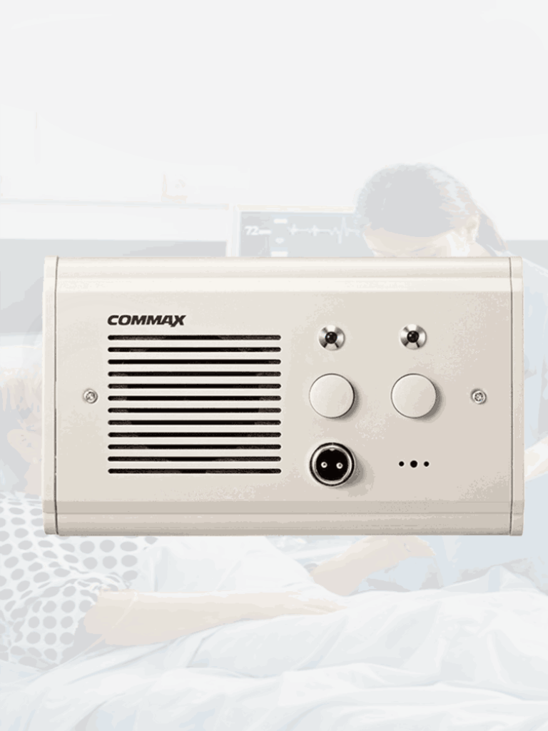 COMMAX--COMMAX JNS4CS - Subestacion de cama para intercomunicacion por voz con unidad de enfermeria, soporta boton pulsador CC200 y botones de emergencia, conexion a JNSPSM/ #MásVendido-