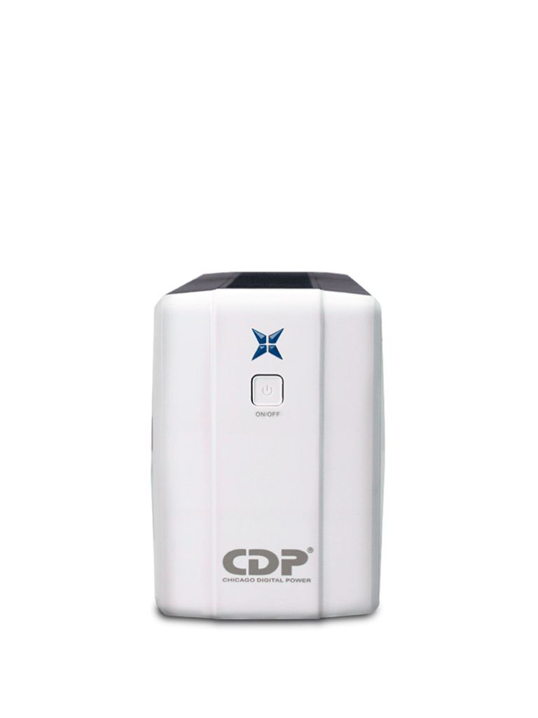 CHICAGO DIGITAL POWER--CDP RUPR508 - UPS / 500 Va / 250W / 4 Terminales de salida / 4 Con respaldo / Auto reseteo / Incluye batería de 12V 4.5 AH Libre de mantenimiento-