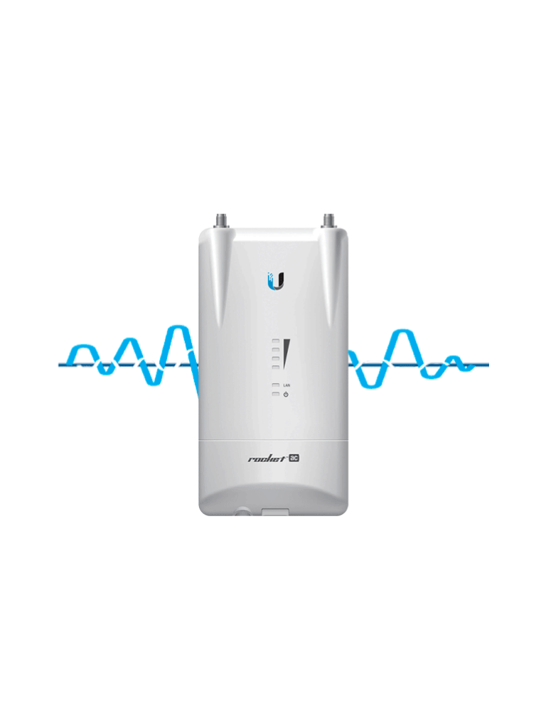 UBIQUITI--UBIQUITI ROCKET R5AC-LITE - Radio Conectorizado Airmax AC 5GHz / Exterior / MIMO / 2 Conectores RP-SMA / 27 dBm / Rendimiento hasta 500 Mbps-