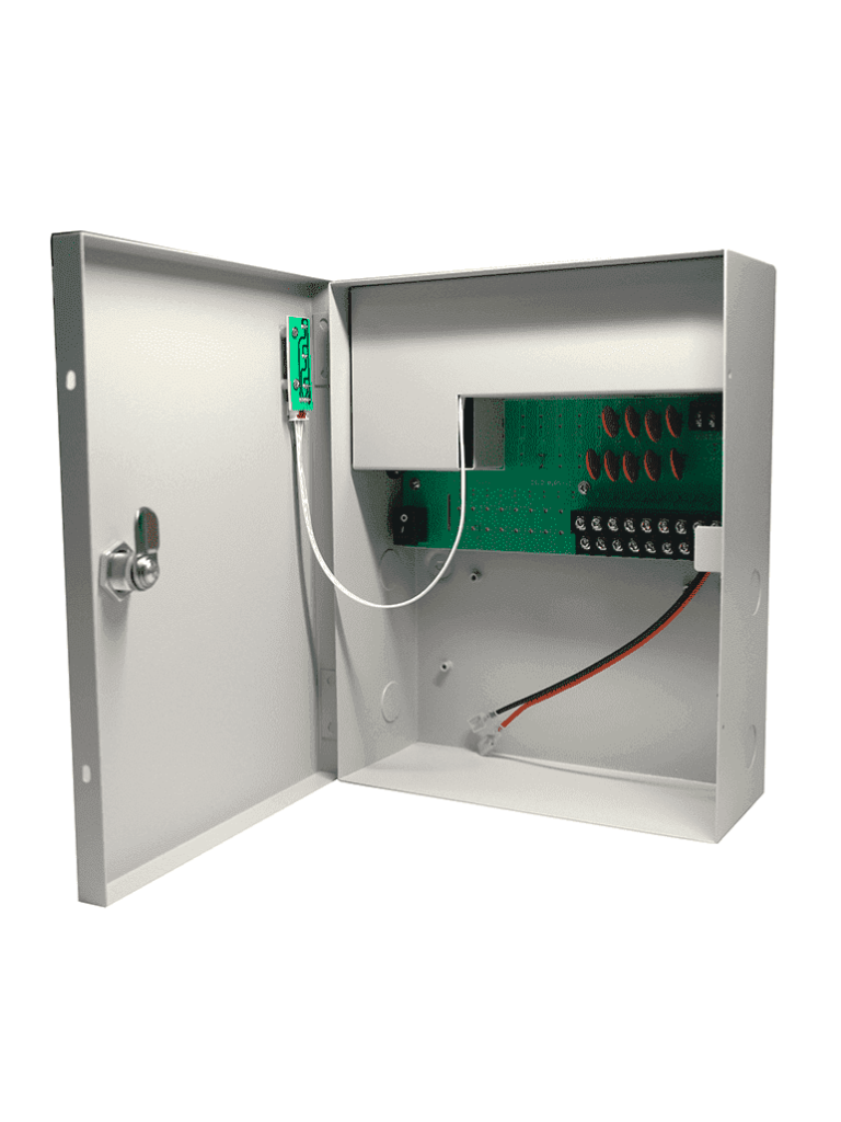 SAXXON--SAXXON PSU1210D9B - Fuente de Poder de 12 vcd/ 10 Amperes/ Para 9 Camaras/ Compatible con Bateria de Respaldo/ 1.1 Amper por Canal/ Protección contra Sobrecargas/ Certificación UL/-