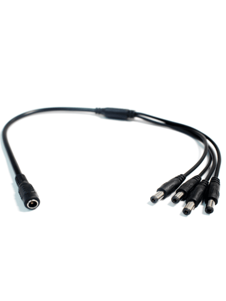 SAXXON--SAXXON PSUWB07 - Divisor de Energía para 4 Camaras/ 1 Conector Hembra + 4 Conectores Macho/ 2.1 mm/-