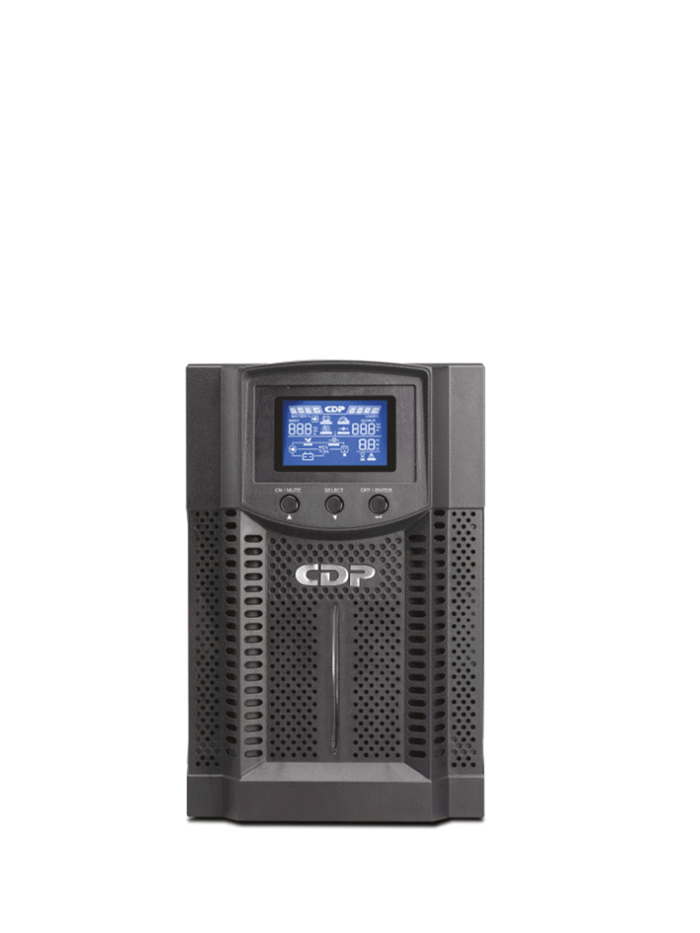 CHICAGO DIGITAL POWER--CDP UPO11-2 AX UPS Online de 2 KVA/ 1800 Watts/ 8 Terminales de las cuales 4 son programables/ Pantalla LCD/ Entrada para banco de baterías/ Respaldo 6 minutos carga completa/REQUIERE CLAVIJA O ADAPTADOR NEMA 5-20R-
