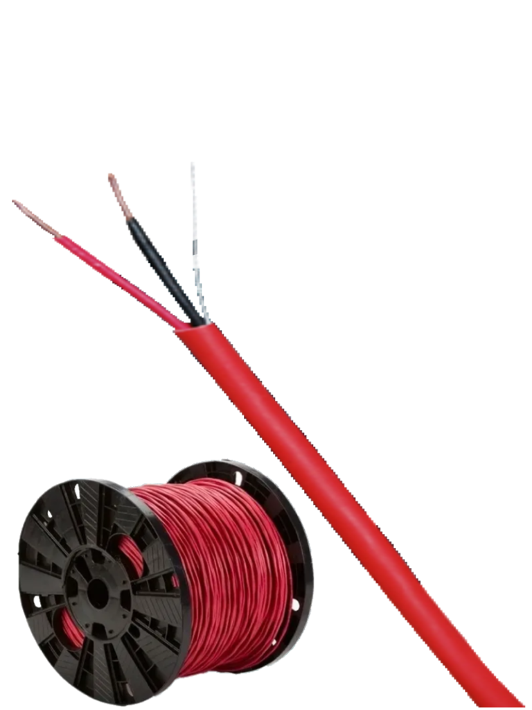 BELDEN--BELDEN 5220UL0021000 - Bobina de cable para sistemas de deteccion de incendio / 2 Conductores / Calibre 16 / Sin blindar / Rojo / 305 Metros-
