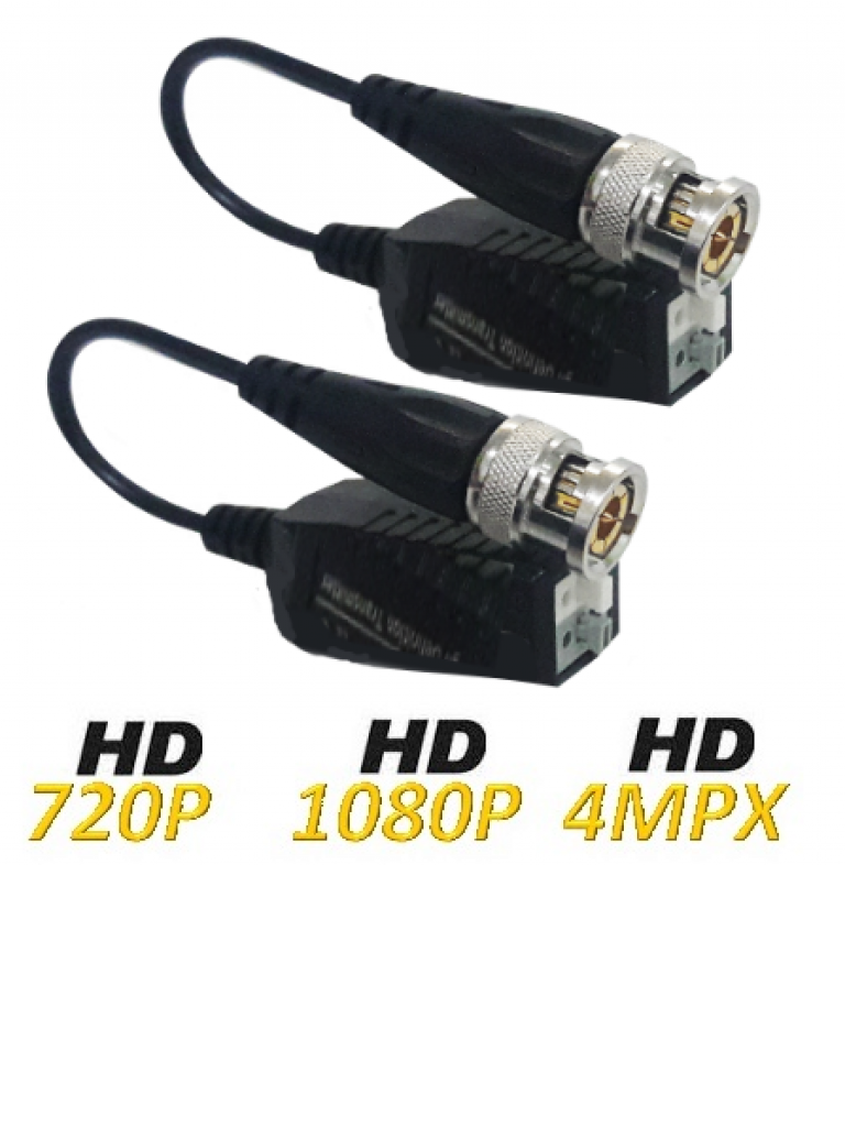 UTEPO--UTEPO UTP101PHD408 - Paquete de 8 pares de transceptores pasivo 4 en 1 / Push /  HDCVI /  HDTVI / A HD / CVBS / 250 M a  720p / 200 M a  1080p / 150 M a 4 MP-