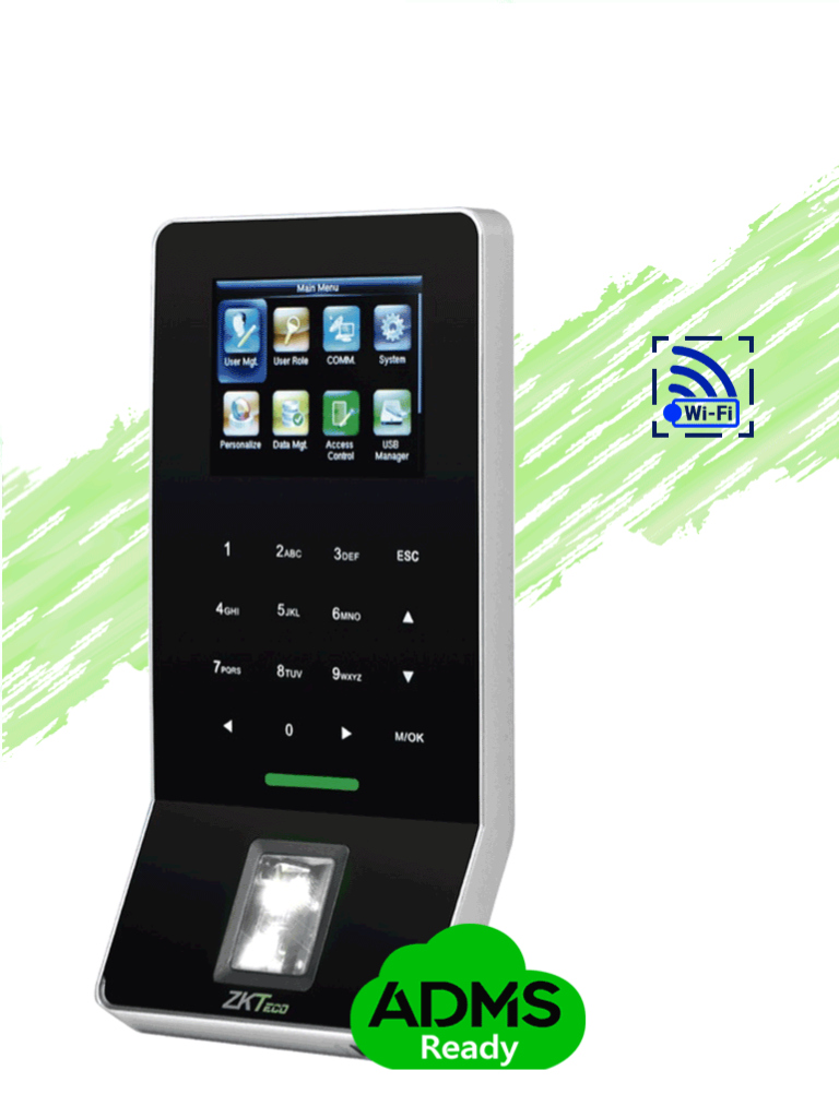 ZKTECO--ZKTECO F22ID - Control de Acceso y Asistencia / 3000 Huellas / 5000 Tarjetas  ID / Teclado Táctil / Sensor de Huella BIO ID / Conexión TCPIP / WiFi / ADMS Gratis / Compatible con Biotime PRO-
