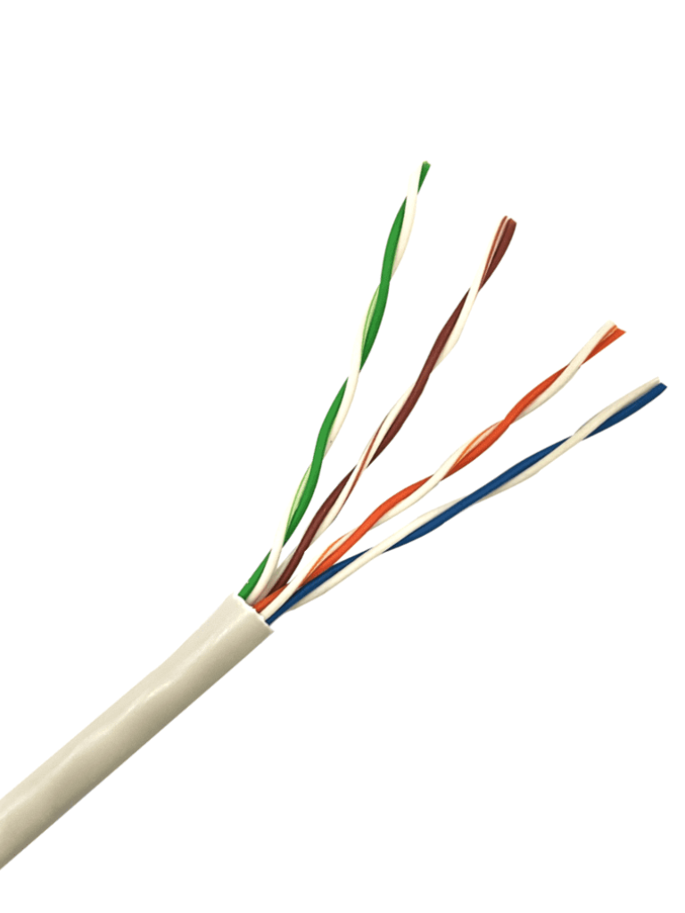 SAXXON--SAXXON OUTP5ECCA305BC - Bobina de Cable UTP Cat5e/ 305 Metros/ CCA/ Color Blanco/ Uso Interior/ Cert ISO9001/ UL 444/ RoSH/ ANSI/ TIA/ EI-568B-