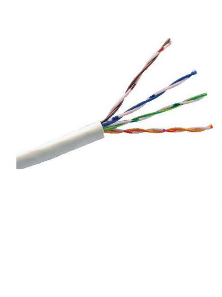 SAXXON--SAXXON OUTP6CCA305BC - Cable UTP CCA / Categoria 6 / Color blanco / Interior / 305  Mts / Redes / Video / 4 Pares-
