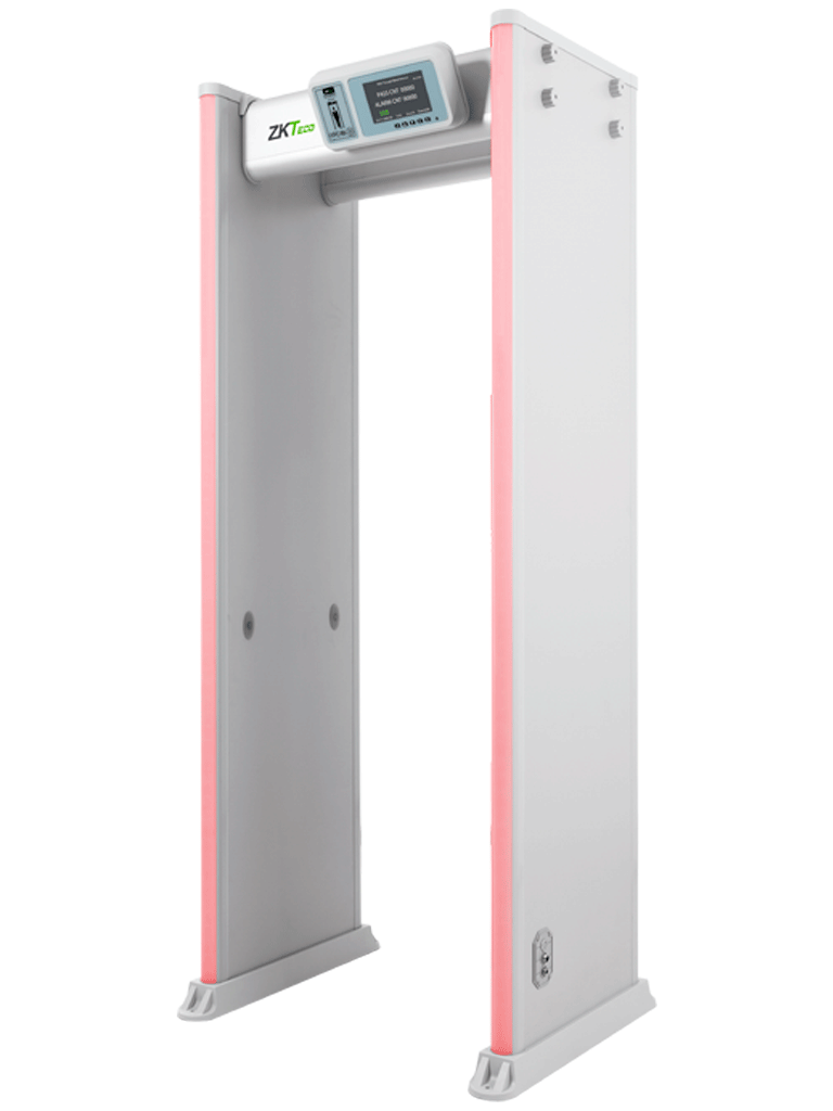ZKTECO--ZKTECO D4330 - Arco Detector de Metales / 33 Zonas de Detección / 300 Niveles de Sensibilidad / Pantalla HD 7"  / Indicadores  LED en ambas vistas / Control Remoto / Incluye Bateria de Respaldo-
