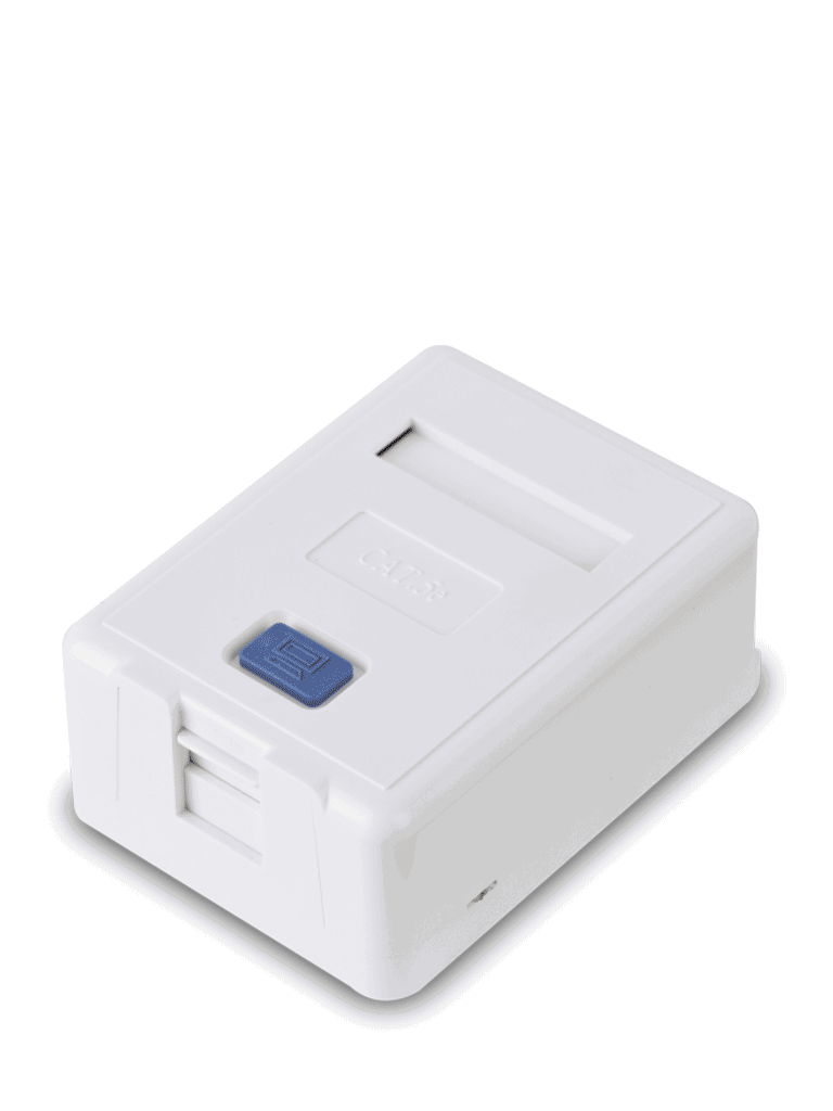 SAXXON--SAXXON A1661 - Caja de montaje en superficie para jack UTP / 1 Puerto / Con etiqueta-