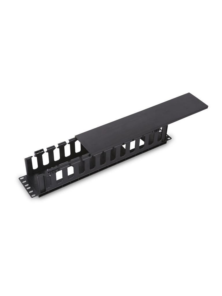 SAXXON--SAXXON J6069 - Organizador de cable horizontal para rack / Un lado / Plastico / 2U-