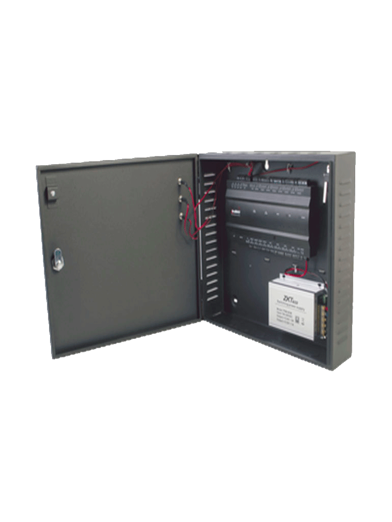 ZKTECO--ZKTECO INBIO460B - Panel de Control de Acceso Profesional / 4 Puertas / con Gabinete y Fuente incluidos / 3 000 Huellas / PULL / Admite Biometría / Entradas y Salidas Auxiliares para Conexión  de Semáforos o Sirenas-