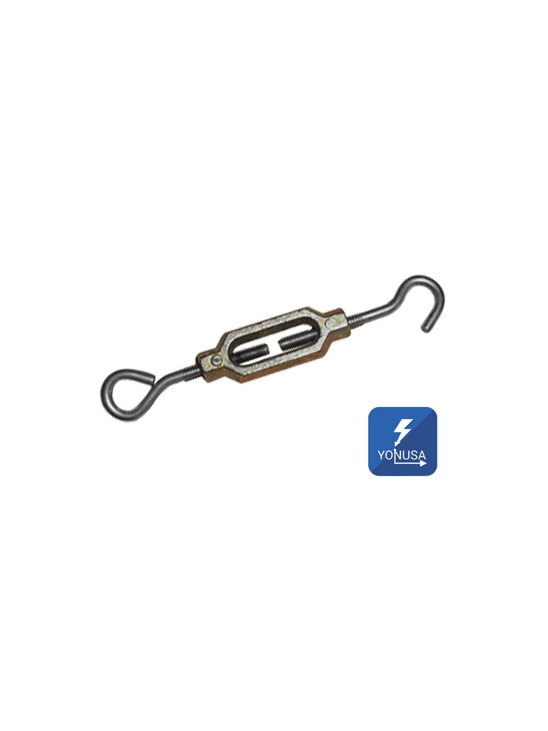 YONUSA--YONUSA TEN532Z - Tensor para líneas de cercas eléctricas YONUSA,  hechos de aleación de zinc, alta resistencia a la corrosión, armellas y gacho de alambre pulido calibre 10/ Resistencia de 70 Kg-