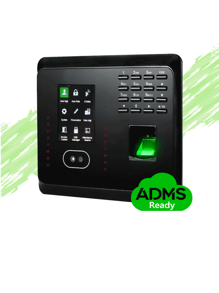 ZKTECO--ZKTECO MB360ID - Control de Acceso y Asistencia / 1500 Rostros / 2000 Huellas / 2000 Tarjetas / 100000 Eventos / TCPIP-