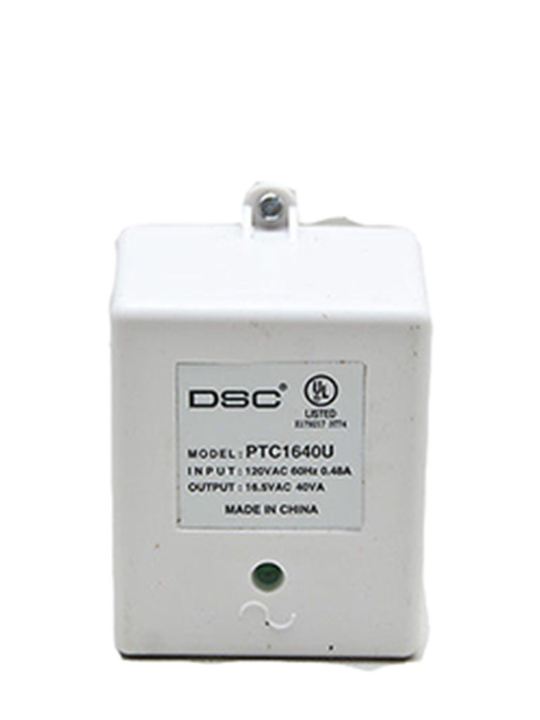 DSC--DSC PTC1640U - Transformador 16VCA / 40VA  #cer Fusible Interno para paneles y módulos de NEO, Power Series y Maxsys-