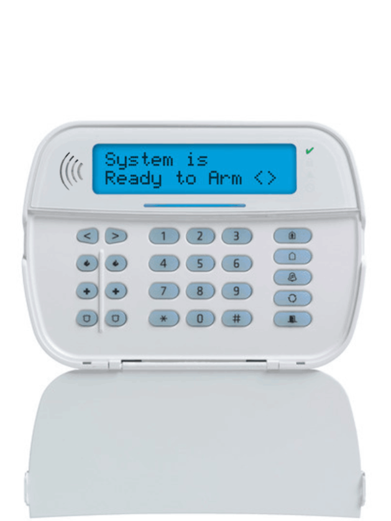 DSC--DSC HS2LCDWFP9 - Teclado LCD Alfanumérico  Inalámbrico  PowerG  con credencial de proximidad compatible con NEO-