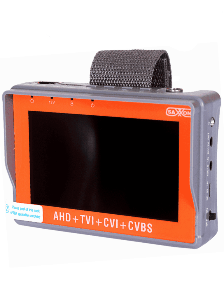 SAXXON--SAXXON TES07MC- Probador de Video de Pulsera con Pantalla de 4 Pulgadas/ Soporta Resolución de Hasta 4 Megapíxeles/ Soporta: HDCVI/TVI/AHD/ Salida de Energía de 12vdc para Alimentar Cámaras/ Soporta Control por Coaxial/  Lampara Led/-