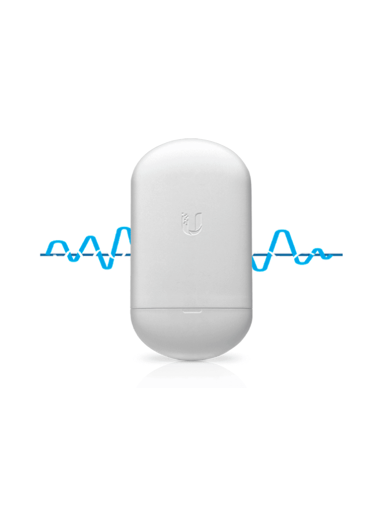 UBIQUITI--UBIQUITI NANOSTATION AC LOCO5AC- Radio con Antena Integrada AirMax AC 5.8GHZ / Exterior / MIMO / Antena Panel 13dBi / 25dBm / No Incluye Adaptador PoE-