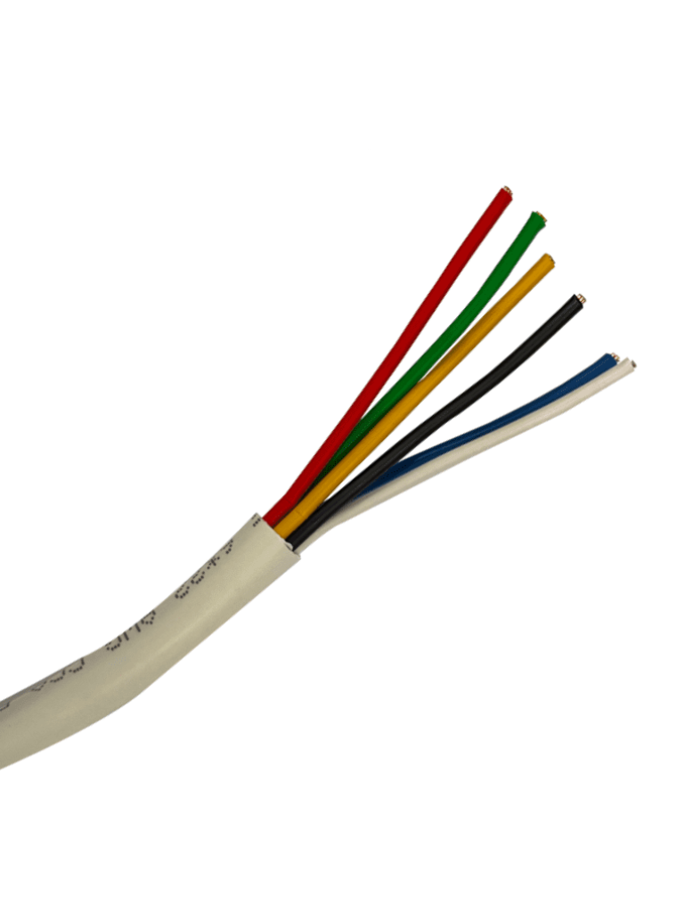 SAXXON--SAXXON OWAC6305JF - Bobina de Cable para Alarma de 6 Conductores/ CCA/ 305 Metros/ Uso Interior/ Material Retardante a la Flama/ Color Blanco/ Recomendado para Alarmas, Control de Acceso, Videoporteros y Audio/-