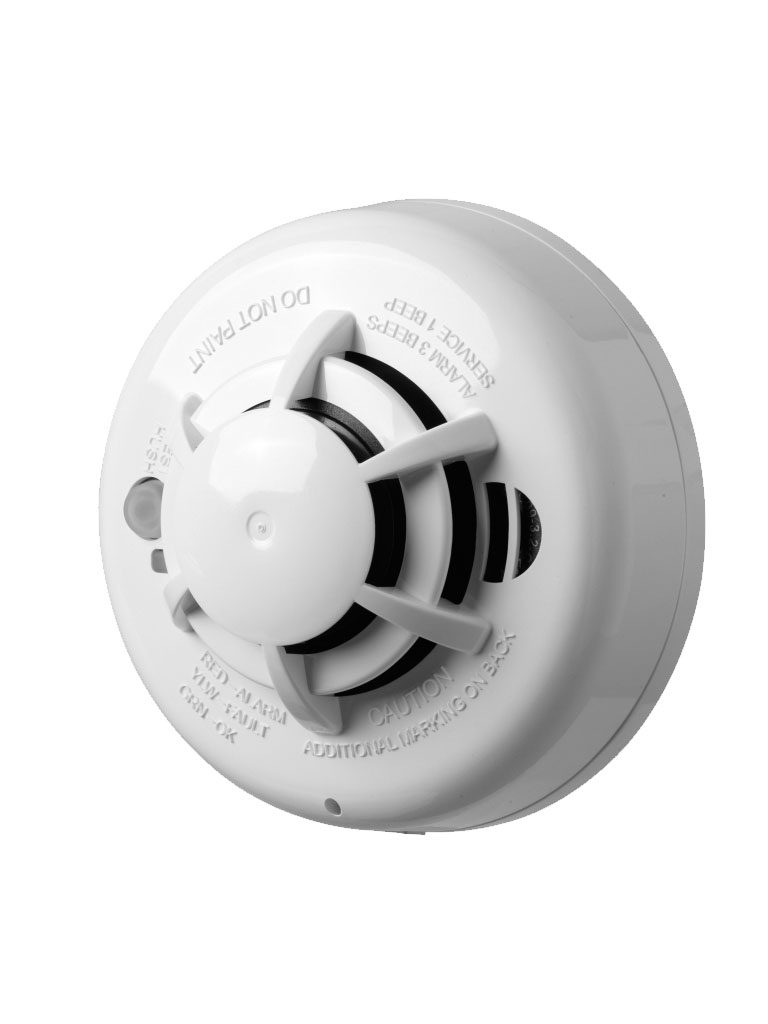 DSC--DSC WS4936 - Detector de humo fotoeléctrico y calor inalámbrico con frecuencia 433 Mhz compatible con Power Series, Impassa y Maxsys-