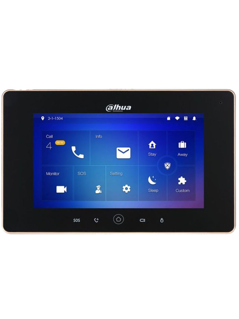 DAHUA--DAHUA VTH5221DS2 - Monitor IP touch de 7 pulgadas / Conexion WiFi y ethernet /  PoE  802.3af / Soporta microSD Hasta 32GB / 32 Camaras IP / Hasta 20 frentes de calle #VDPDahua/-