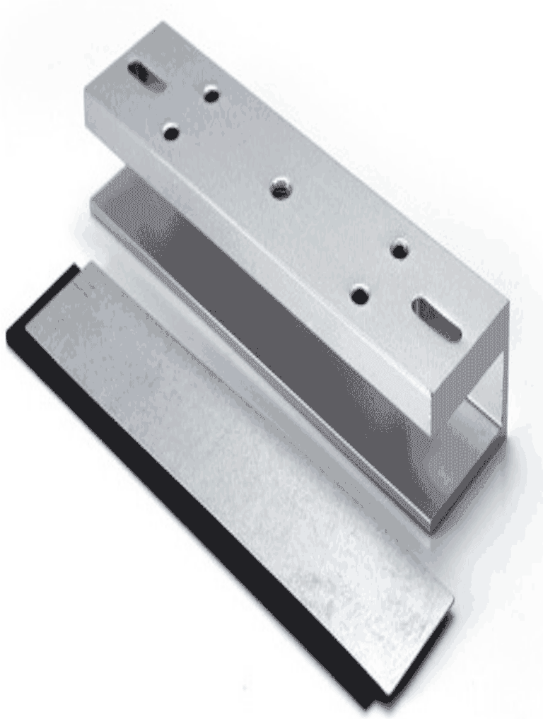 ZKTECO--ZKTECO LMB200U - Soporte en U para instalación de contrachapa magnética en puertas de vidrio sin marco compatible con cerradura magnética con Modelo LM200LED clave ZKT0850002-