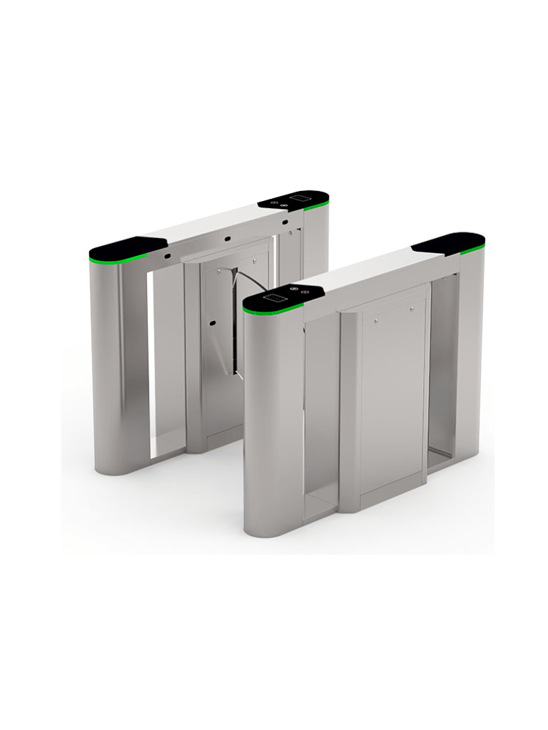 ZKTECO--ZKTECO FBL6000PRO - Barrera Peatonal Bidireccional / Acero SUS304 / Aletas de Acrílico / Infrarrojos / Carril 60 cm / 110V / 30 Personas x Min  / 5 millones de Ciclos / Exterior Protegido / No cuenta con Lectores y Panel #cuestadeenero-