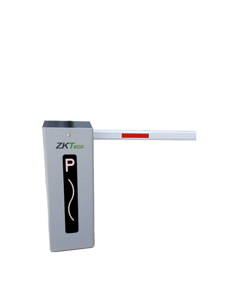 ZKTECO--ZKTECO CMP200 - Barrera Vehicular de doble dirección Izq o Der/ Brazo Telescópico de 2.6 hasta 4.5 metros / 3 Seg. / Gabinete con Luz Led Indicador de estado / Sistema Inteligente anti-impacto/ Incluye 2 controles remotos-