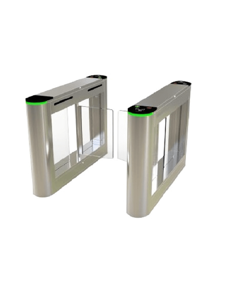 ZKTECO--ZKTECO SBTL300 - Barrera Peatonal Bidireccional/ Acero SUS304/ Aleta de Acrílico/ 110V/ Exterior Protegido/ 30 Personas x Min/ 2 millones de Ciclos/ Carril 75 cm/ Infrarrojos/ No cuenta con Lectores y Panel/ (AÑADE CARRILES CON SBTL320) #cuestadeenero-