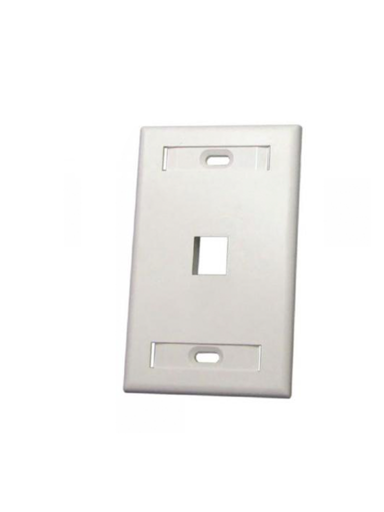 SBE TECH--SBETECH SBE-2517-1P-WT - Placa de pared de 1 puerto color blanco-