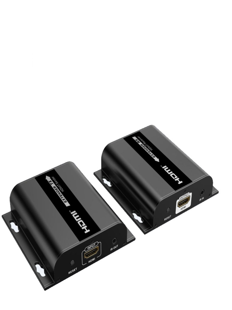 SAXXON--SAXXON LKV38340- Kit extensor HDMI sobre IP/ Resolucion 1080p/ Cat 5e/ 6/ hasta 120 metros/ Hasta 253 receptores/ Delay de 70ms/ HdBIT/ Transmisor de IR/ Plug and play-