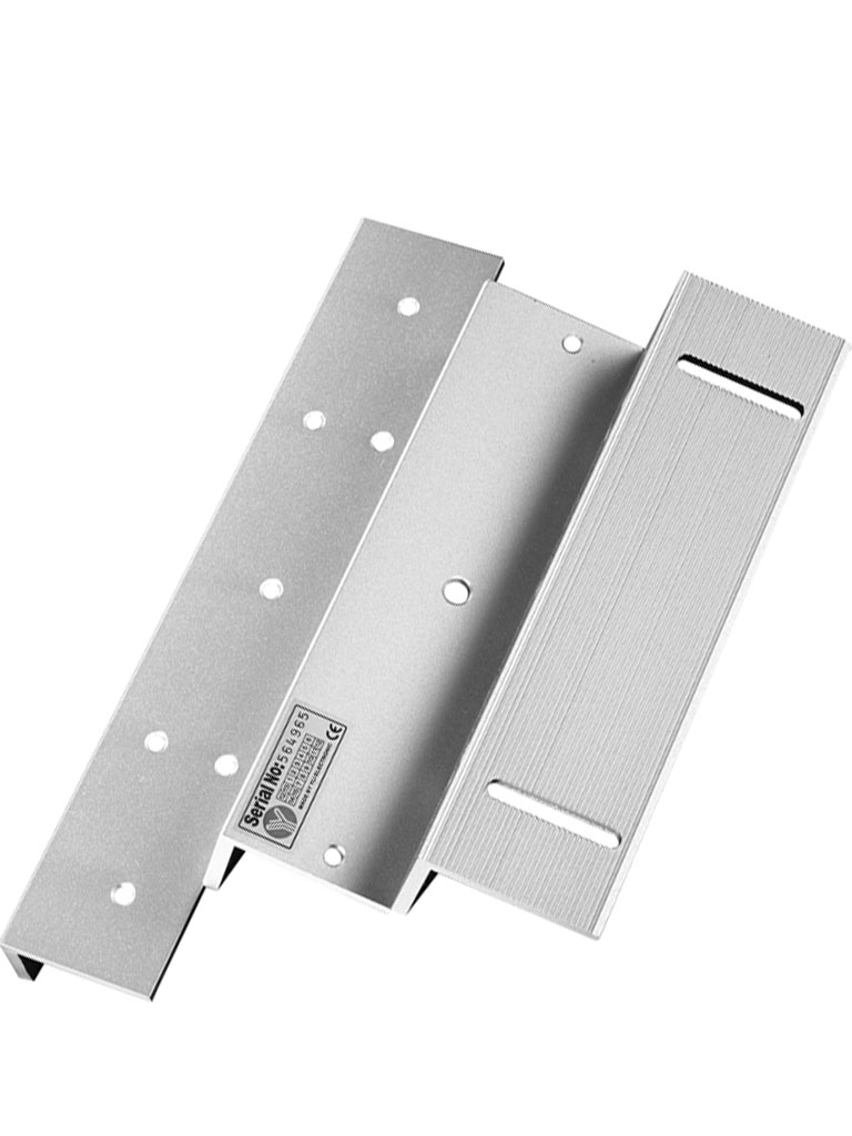 YLI ELECTRONIC--YLI MBK500NZLW - Soporte de fijación en Z y L compatible con cerradura magnética YM500NW para exterior con clave YLE0850003-