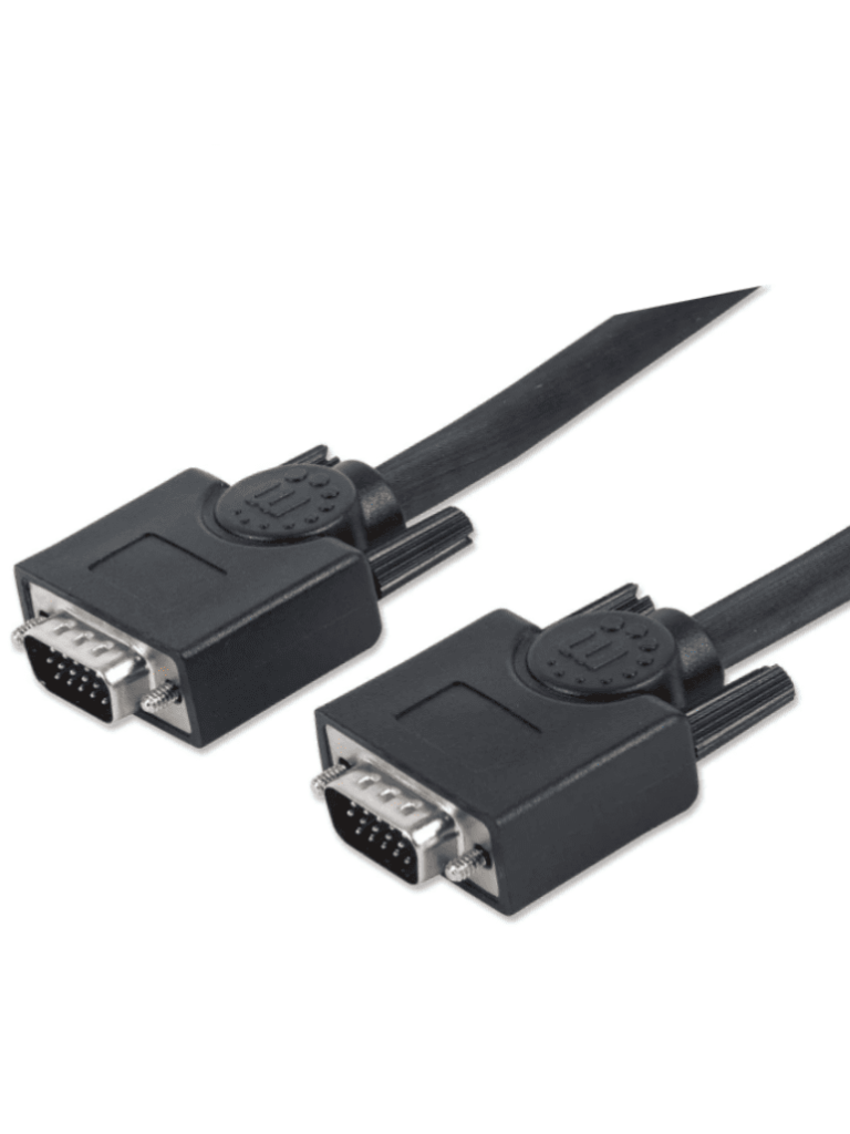 MANHATTAN--MANHATTAN 311731 - Cable de 1.8 Metros Para Monitor SVGA/ HD 15 Macho a HD 15 Macho/ Color Negro/-