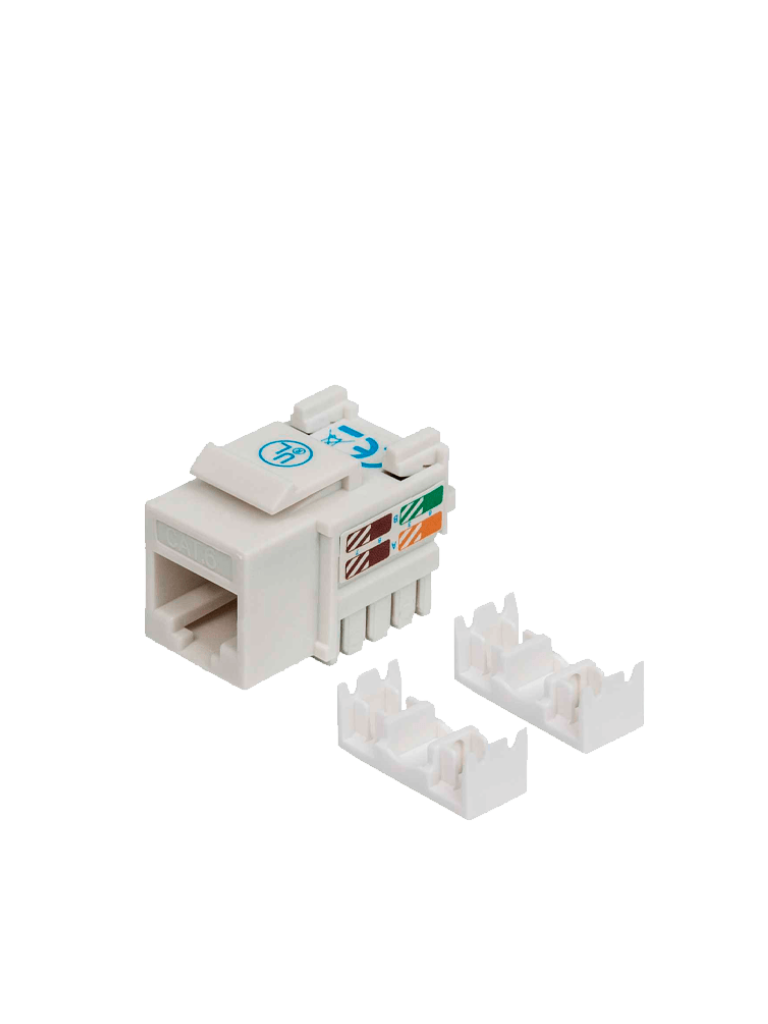 INTELLINET--INTELLINET 210591 - Jack RJ45 CAT6 Keystone / de impacto 110 / color blanco-