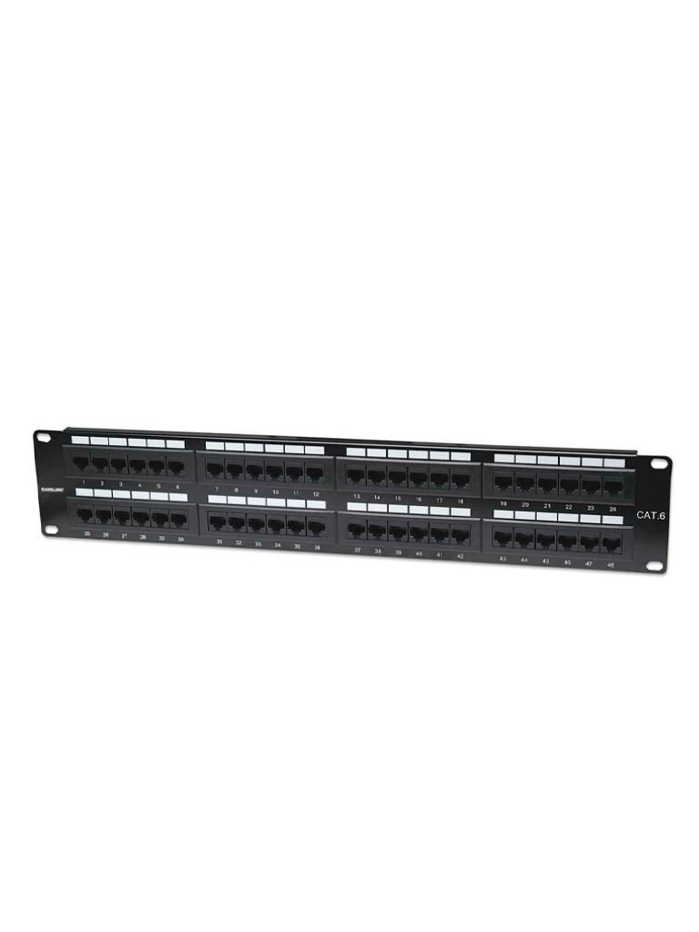 INTELLINET--INTELLINET 560283 - Panel de Parcheo Cat6 48 puertos, UTP, 2UR-