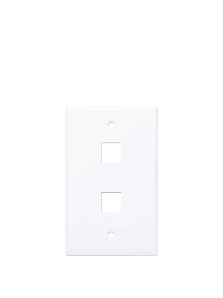 INTELLINET--INTELLINET 163293 - TAPA (FACEPLATE) / 2 PERFORACION / BLANCO-