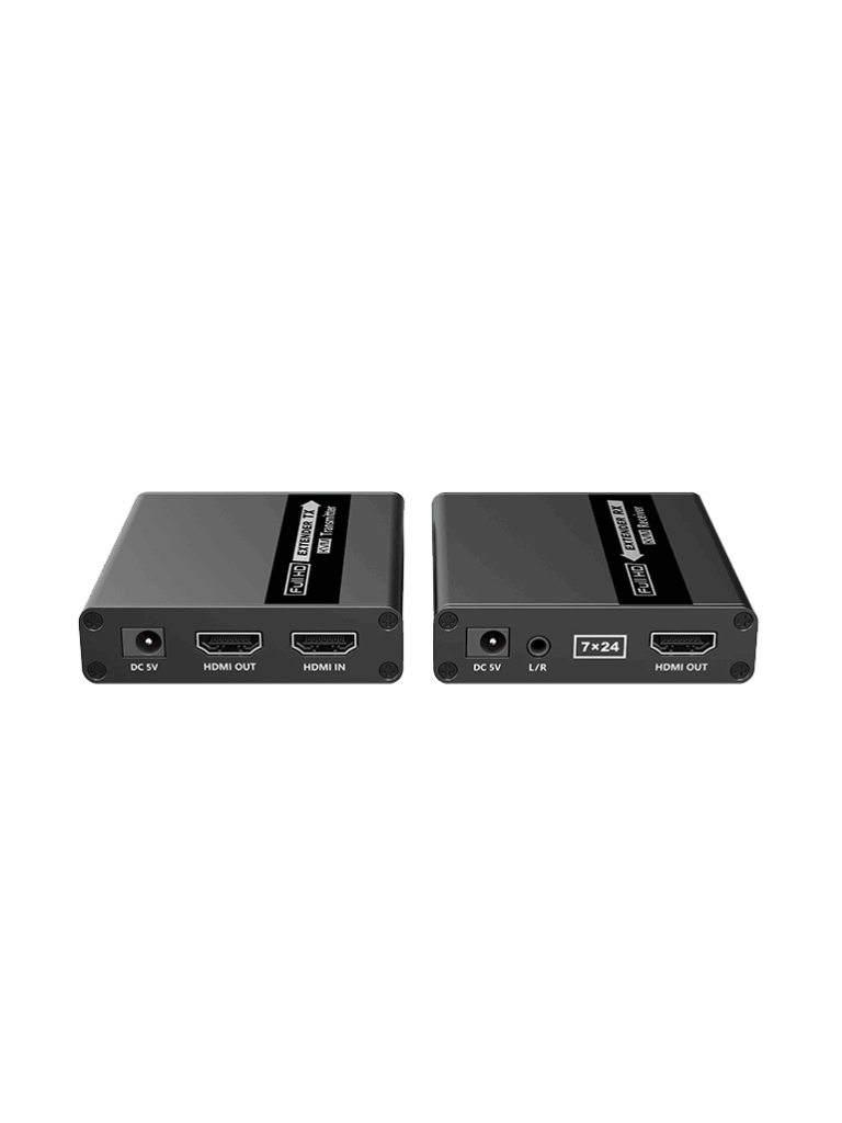 SAXXON--SAXXON LKV223 - Kit extensor de video HDMI/ Resolucion 1080P/ 60 Hz/ Hasta 70 metros con Cat6/ 6A/ 7  Cero latencia/ Loop HDMI/ Soporta HDR/ Infra rojo de 2 vías/ Salida de audio/-