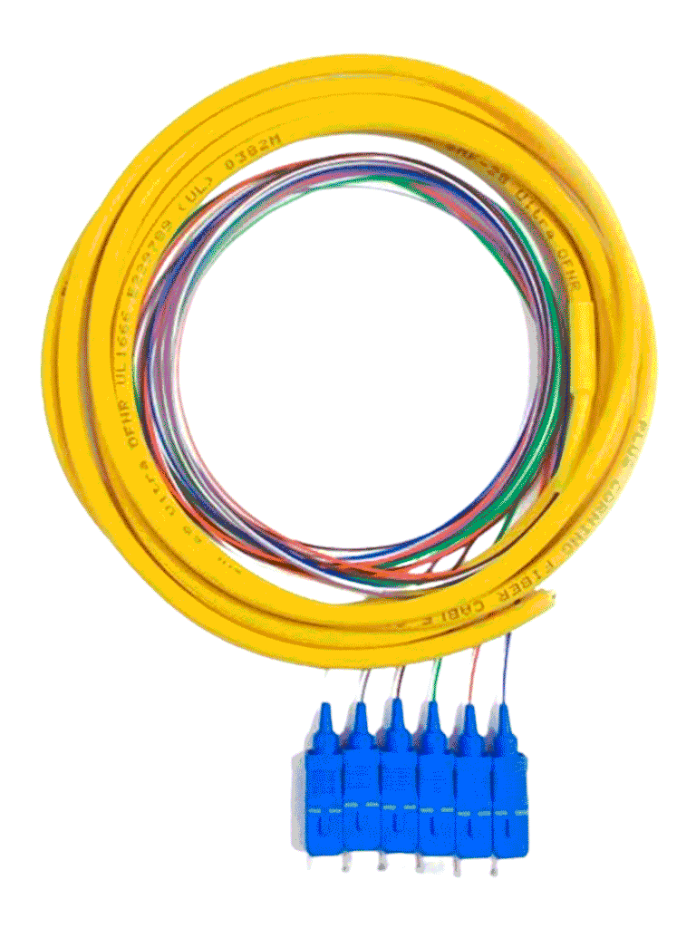 SBE TECH--SBE TECH SBE-PIGSC2MSM6P Juego de  6 pigtail SC / MONOMODO 9/125 / 2 metros-