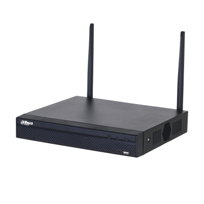 DAHUA--DAHUA NVR1104HS-W-S2 - NVR WiFi de 4 Megapixeles/ 4 Canales IP/ H.265/ Salidas HDMI &VGA/ 1 Bahía de Disco Duro/ 1 E&S de Audio/ Onvif/ Emparejamiento Automático con IPC WiFi de Dahua/-