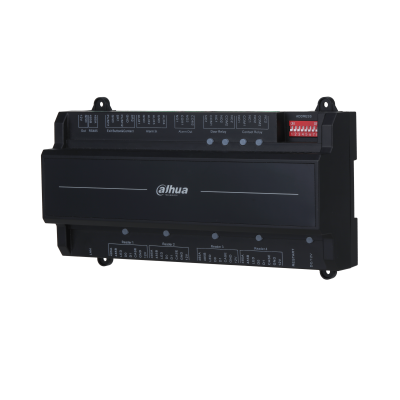DAHUA--DAHUA ASC2204B-S  - Panel de Control de Acceso para 4 Puertas y 4 Lectoras/  TCP/IP/ Comunicación RS-485 y Wiegand/ 100,000 Usuarios, 3,000 Huellas y 500,000 Registros/ Soporta Interlock, Anti-passback, Desbloqueo Remoto/ Funcion WatchDog/-