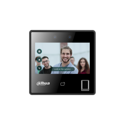 DAHUA--DAHUA DHI-ASI3214A-W - Control de Acceso con Reconocimiento Facial/ Pantalla Touch de 4.3 Pulgadas/ 3,000 Rostros/ Rango de Reconocimiento de .3 a 1.5 Metros/ 5,000 Huellas/ 3,000 Tarjetas MIFARE/ WiFi/ TCP/IP/ Wiegand y RS485/ P2P #SPLITE-