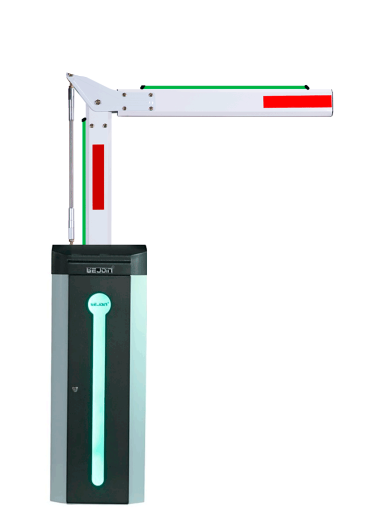 WEJOIN--WEJOIN WJCB120VFIL33D90LED - Barrera Vehicular Izquierda con Led / Alto Flujo / Brazo Octagonal Articulado De 3 Metros A 90 Grados / 24 VDC / Velocidad 3 Segundos / Dirección Ajustable-