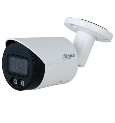 DAHUA--DAHUA IPC-HFW2449S-S-IL - Camara Bullet IP 4 Megapixeles/ Iluminador Dual Inteligente+Full Color/ WizSense/ Lente de 2.8mm/ 95 Grados/ Microfono Integrado/ 30 Mts de IR y Luz Visible/ Metal/ Ranura MicroSD/ WDR 120dB/ SMD Plus/ PoE/-