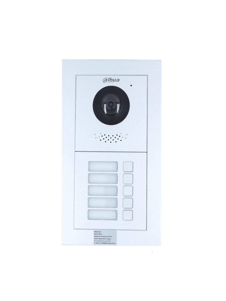 DAHUA--DAHUA VTO4202F-X SERIES/ FRENTE DE CALLE MODULAR PARA 5 DEPARTAMENTAL Y/0 FRACCIONAMIENTOS/  FUNCIÓN P2P/ CÁMARA DE 2 MEGAPÍXELES/ APERTURA REMOTA/NOTIFICACIÓN APP/ COMPATIBLE  DMSS-