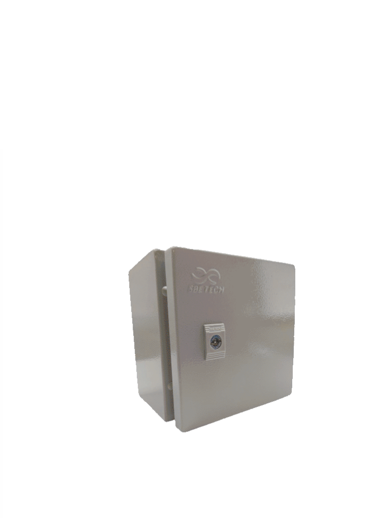 SBE TECH--SBETECH 303015 - Gabinete metálico 300mm x 300mm x 150mm / Para uso exterior / IP65 / NEMA 4 / Fabricado en Acero calibre 14-